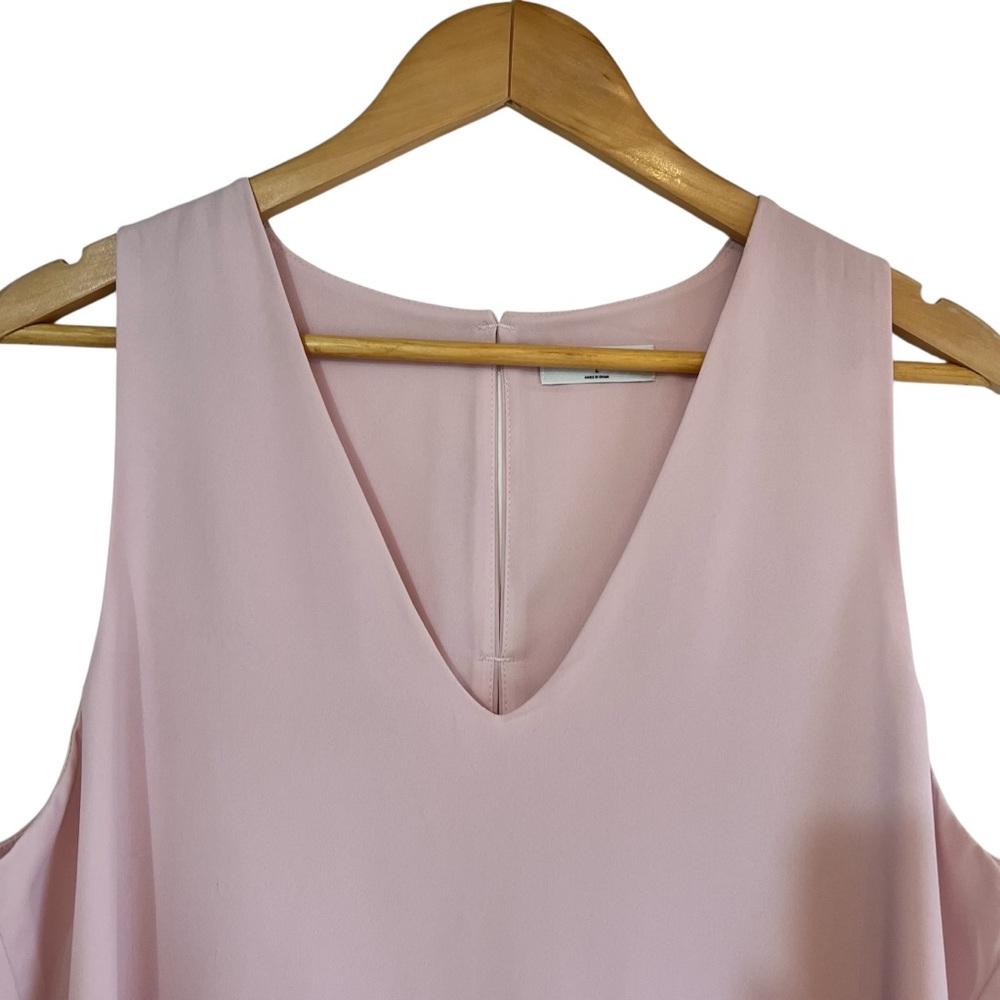Babaton sleeveless Maddox blouse light pink with cut outs L excellent condition - Picture 4 of 12